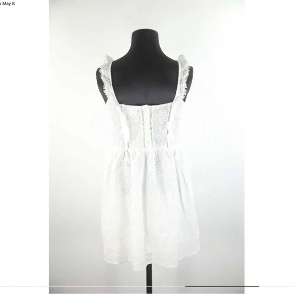 Sezane White Lace Dress 34 - Picture 8 of 12